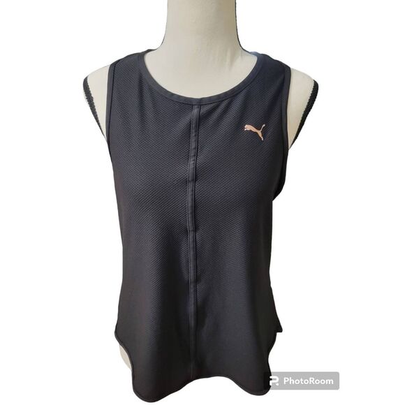 Puma Size M Sleeveless Explosive Mesh Tank Top - Picture 2 of 6